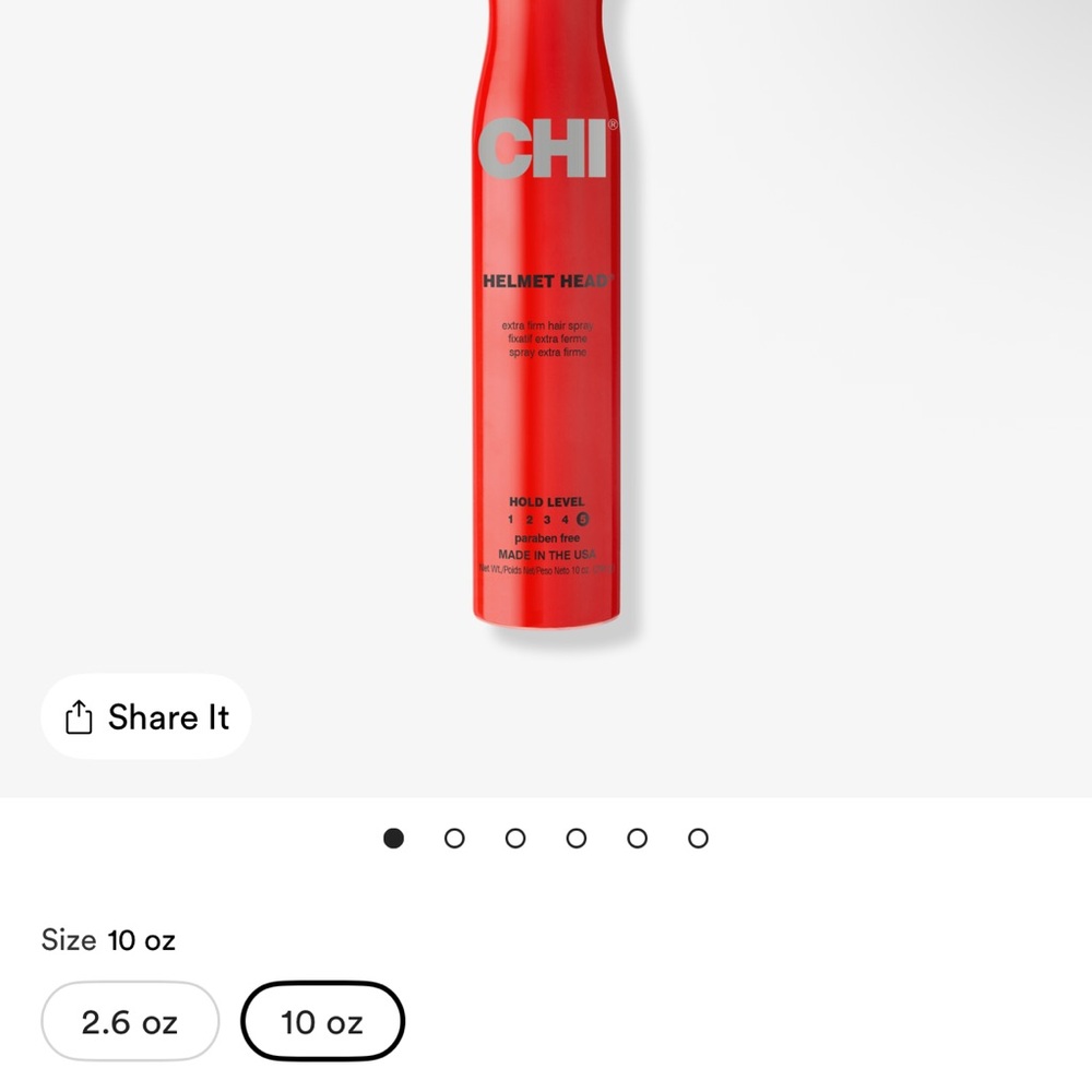 CHI Helmet Head Hair Spray 10oz